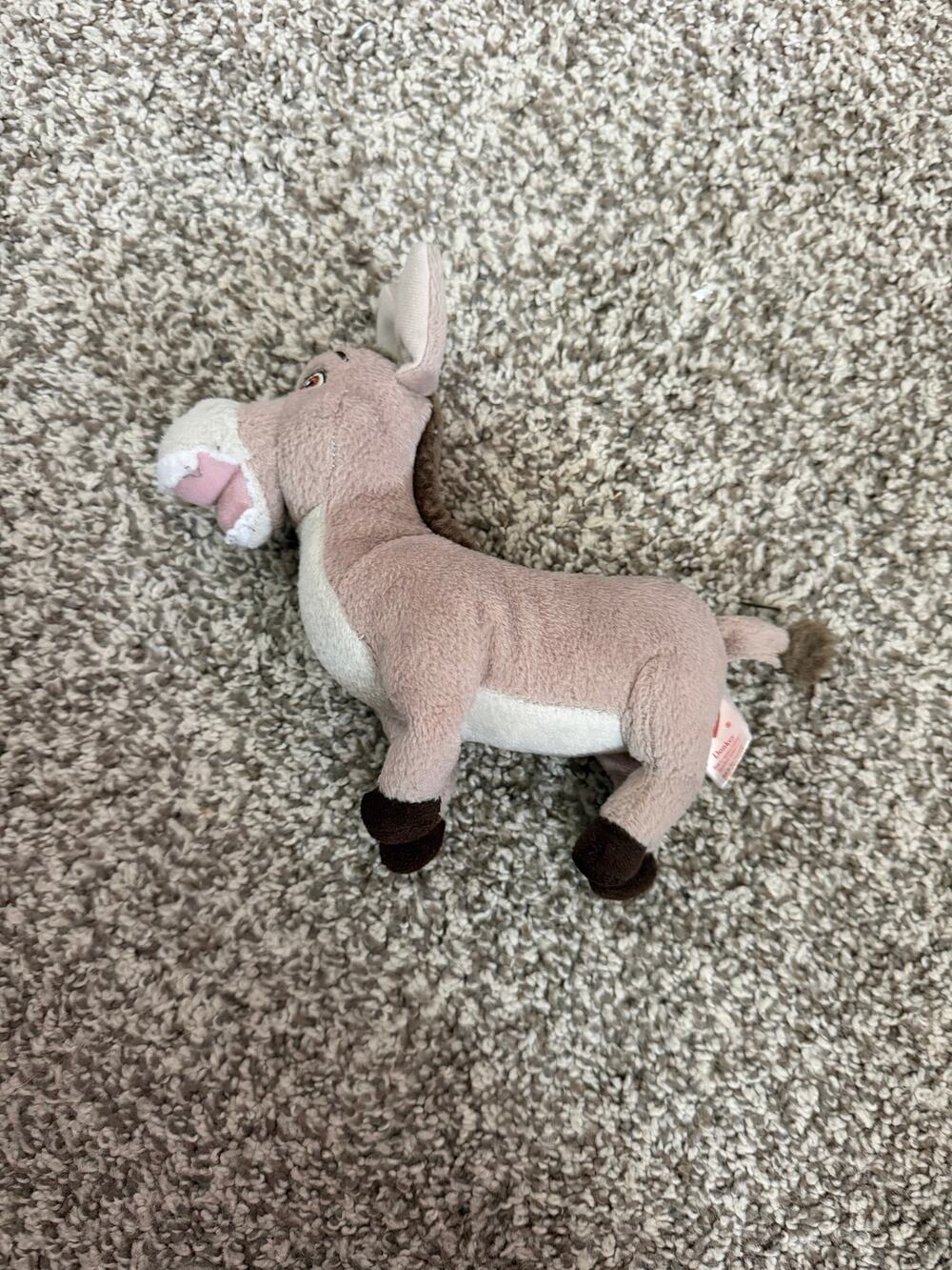 Ty Beanie Babies Shrek The Third DONKEY Plush Stuffed Animal 7" Retired 2007